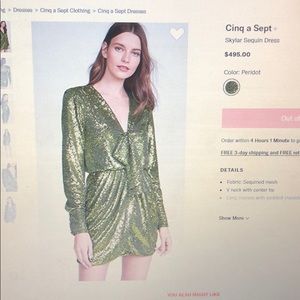 Cinq a Sept sequin dress